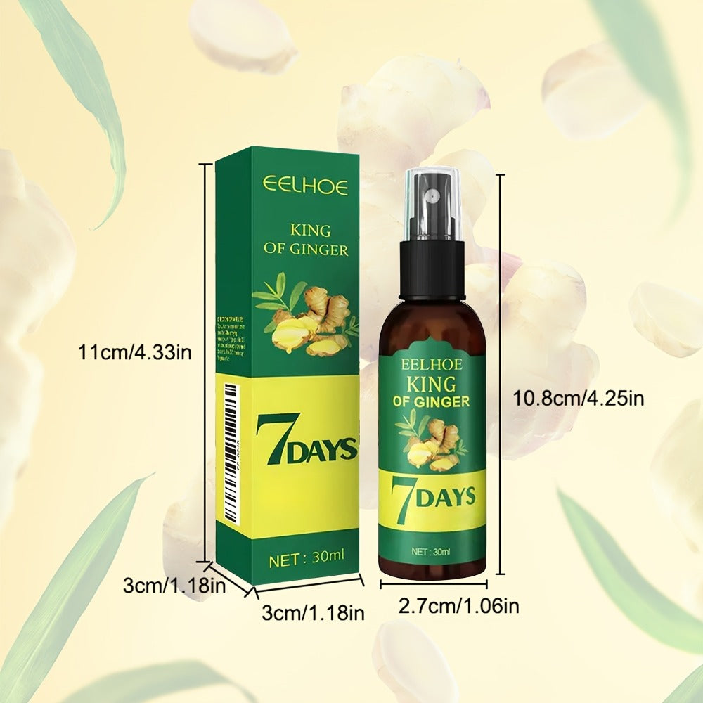 Ginger & Biotin Hair Growth Gift Set 2-Pack - Ginger Scalp Oil + Biotin Strengthening Serum 7-Day Nourishing Treatment for Hair Loss Moisturizing All Hair Types Women Men - product image 4