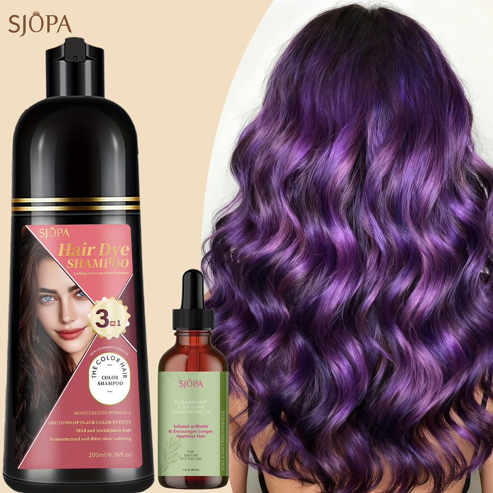 Hair Color Dyeing Shampoo 3-in-1 with Plant Squalane & Glycerin — Colors, Conditions & Cleanses in One Wash | No Developer Needed | 10 Shades | Easy At-Home Hair Coloring for Women - product image 9