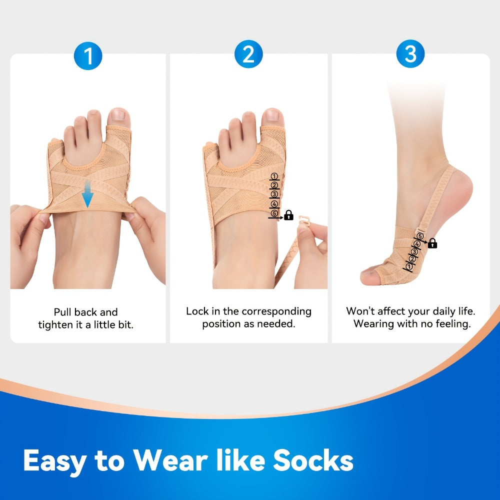 Bunion Corrector Toe Separator Splint Brace – Adjustable Big Toe Straightener for Women & Men, Day & Night Wear, Left & Right Foot - product image 4