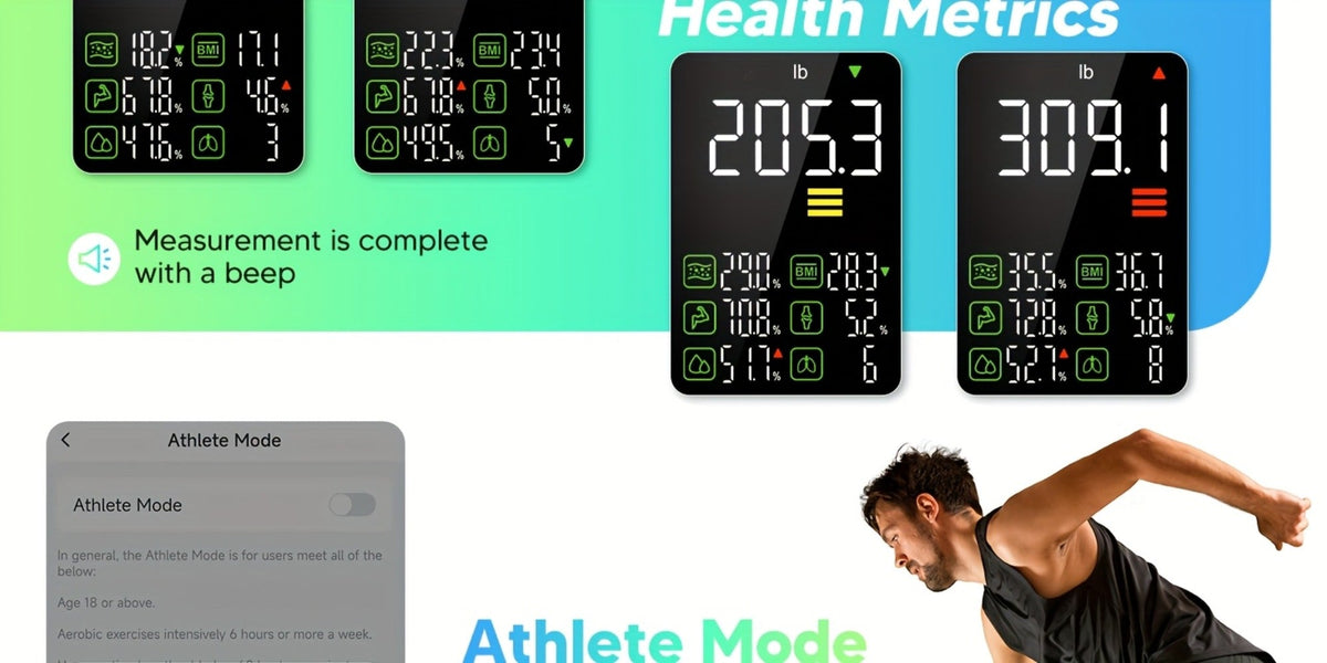 Smart Body Scale 14-in-1 – Body Fat Scale with BMI, Muscle Mass & 14 Health Metrics, Wireless Bluetooth App Sync, Auto Recognition, 500 lb Capacity, HD LED Display for Home & Gym U - product image 16