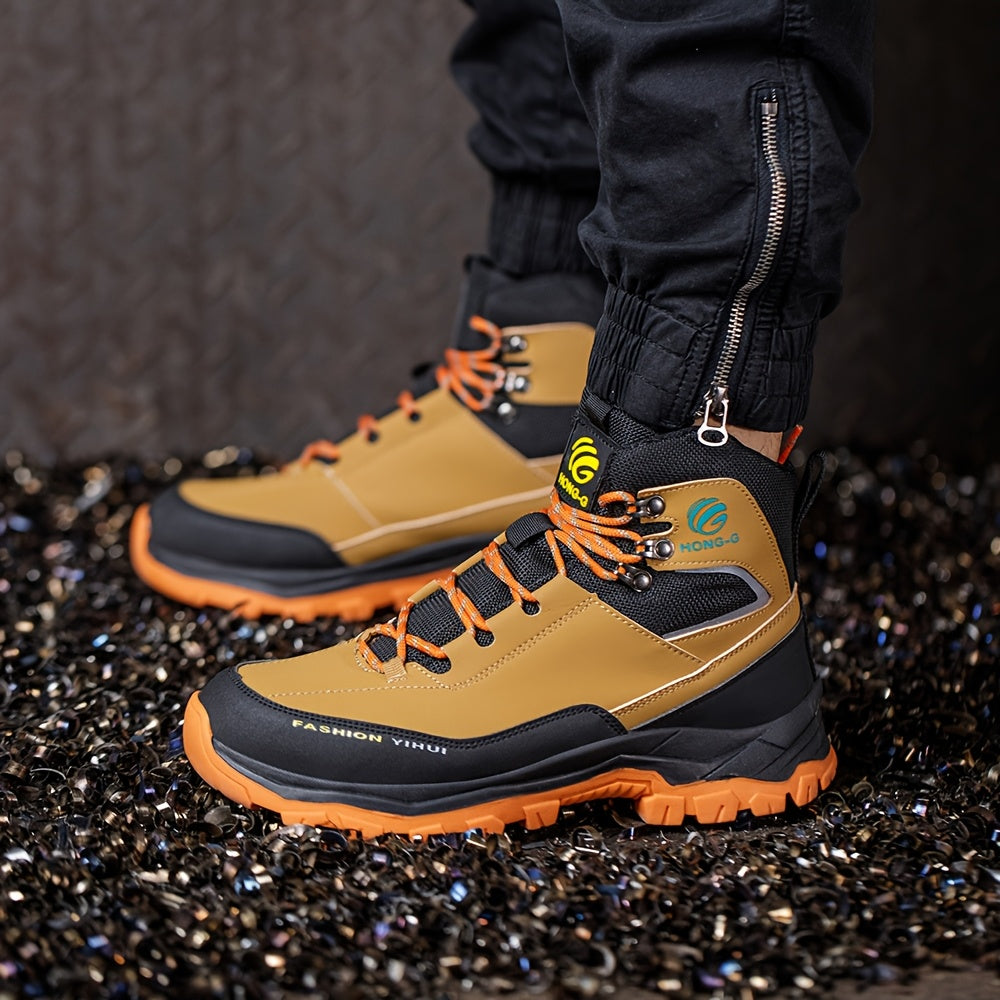 Men's Work Safety Boots - High Top Design, Steel Toe Protection - Anti Smash, Anti Puncture, Anti Slip and Wear-resistant Rubber Sole - Suitable for - product image 6