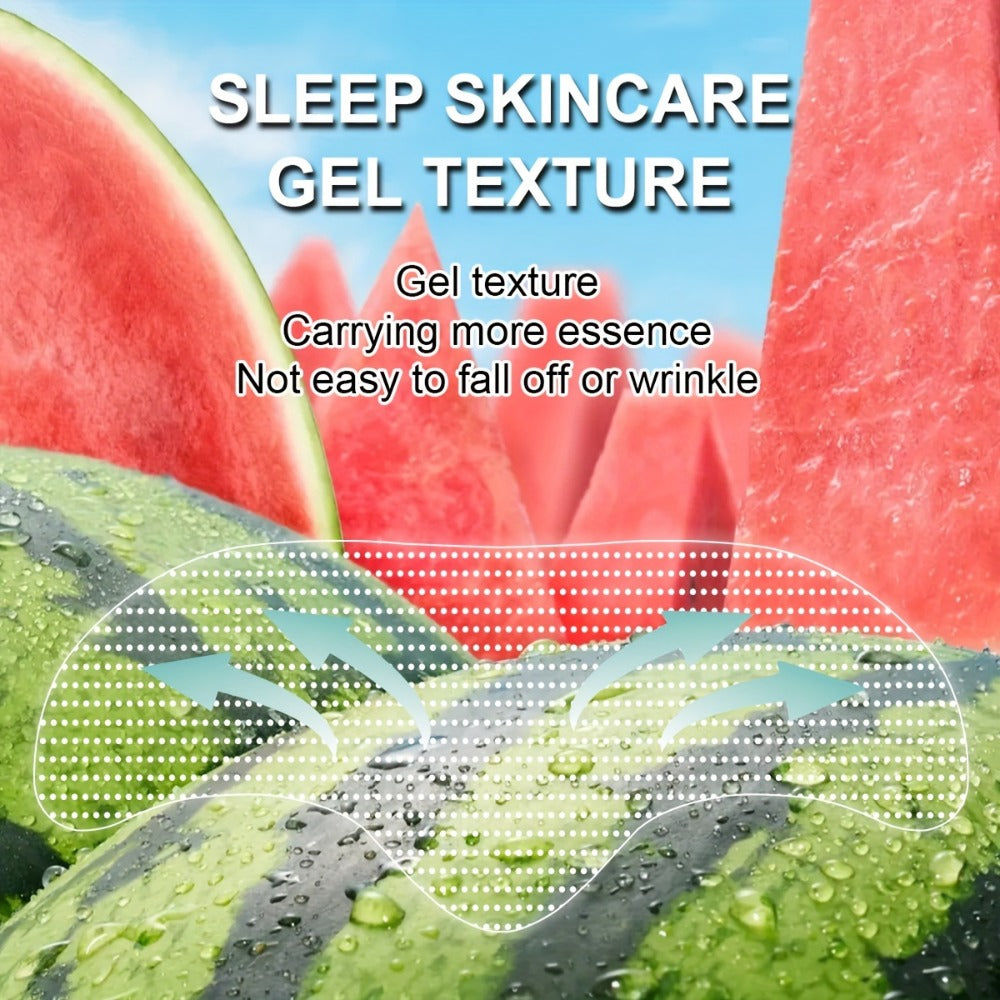 Watermelon Forehead Patches 15pcs Caffeine Collagen Niacinamide Ultra Hydrating Moisturizing Brightening De-Puffing Daily Facial Skin Care for Women All Skin Types - product image 9
