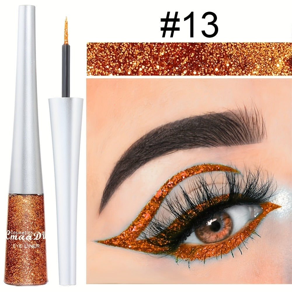 Glitter Liquid Eyeliner Set 16 Colors Waterproof Shimmer Metallic Eye Liner Pen Kit – Long-Lasting Smudge-Proof Sparkle Eye Makeup for Party Stage Festival Cosplay Holiday Glam - product image 19