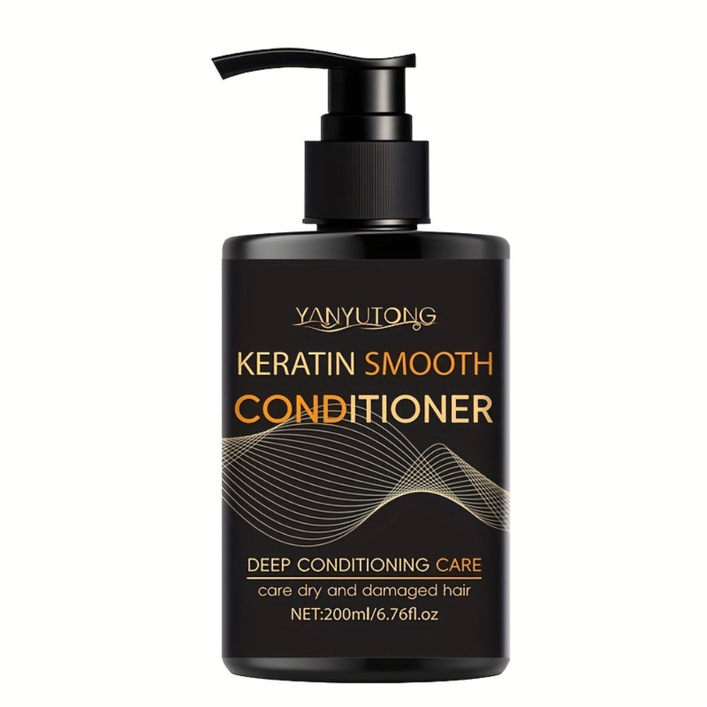 Professional Keratin Smoothing Shampoo and Conditioner Set 6.76oz Each – Repairs Color-Treated & Heat-Damaged Hair, Prevents Breakage Split Ends & Frizz, Deep Moisturizing for All  - product image 6