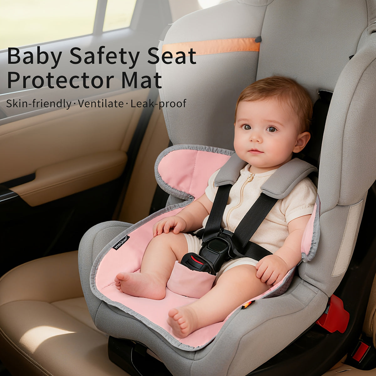 Car Seat Toilet Training Mat, Suitable for Infants and Toddlers Aged 0-4 Years - Waterproof, Soft, Quick-Absorbing, Universal, Machine Washable, Suitable for - product image 4