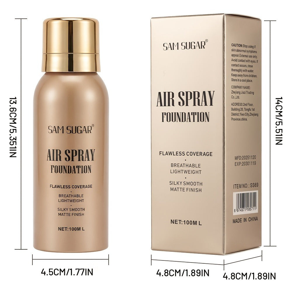 Waterproof Matte Foundation Spray — Long-Lasting Full Coverage Liquid Foundation, Sweat-Proof Transfer-Resistant Oil Control, Natural Finish for All Skin Types, 4 Shades for Women - product image 6