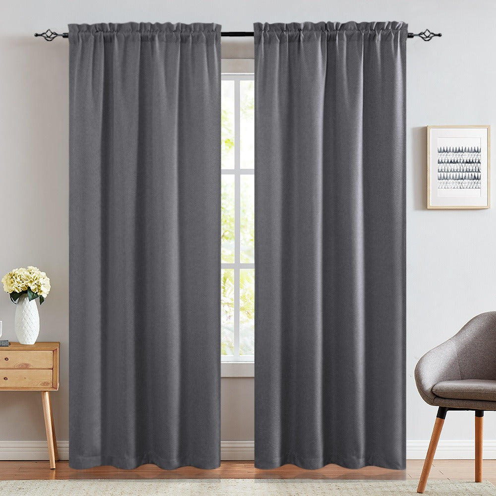 Blackout Curtains 80% Light Blocking – 2 Panels Thermal Insulated Linen Textured Rod Pocket Window Drapes for Bedroom, Living Room & Kitchen Privacy - product image 10