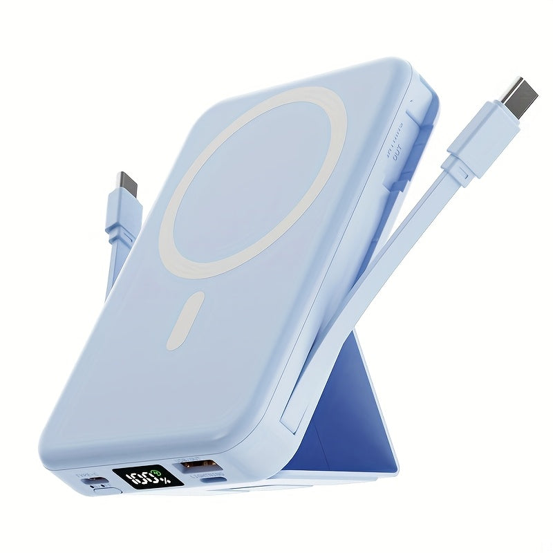 10000mAh Mobile Power, 22.W Magnetic Charging Treasure, Comes with Convenient Dual Cable, with LED Power Display, Stand Mobile Power, Can Charge 5 Devices At The Same Time, Comes w - product image 2