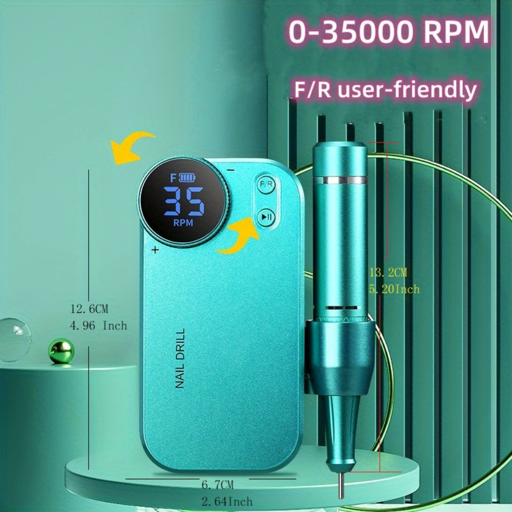 Electric Nail Polisher & Buffer Rechargeable High Power — Professional Manicure Pedicure Machine for Nail Buffing Polishing Dead Skin Callus Removal, Cordless Nail Shine Tool for H - product image 22