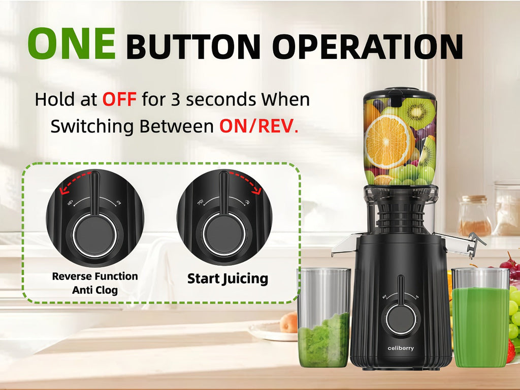 Masticating Juicer Cold Press - 4.25" Wide Feed Chute Auto-Feed Slow Juicer for Whole Fruits & Vegetables, 98% Juice Extraction, Quiet Motor, Easy to Clean, Compact for 1-2 People, - product image 19