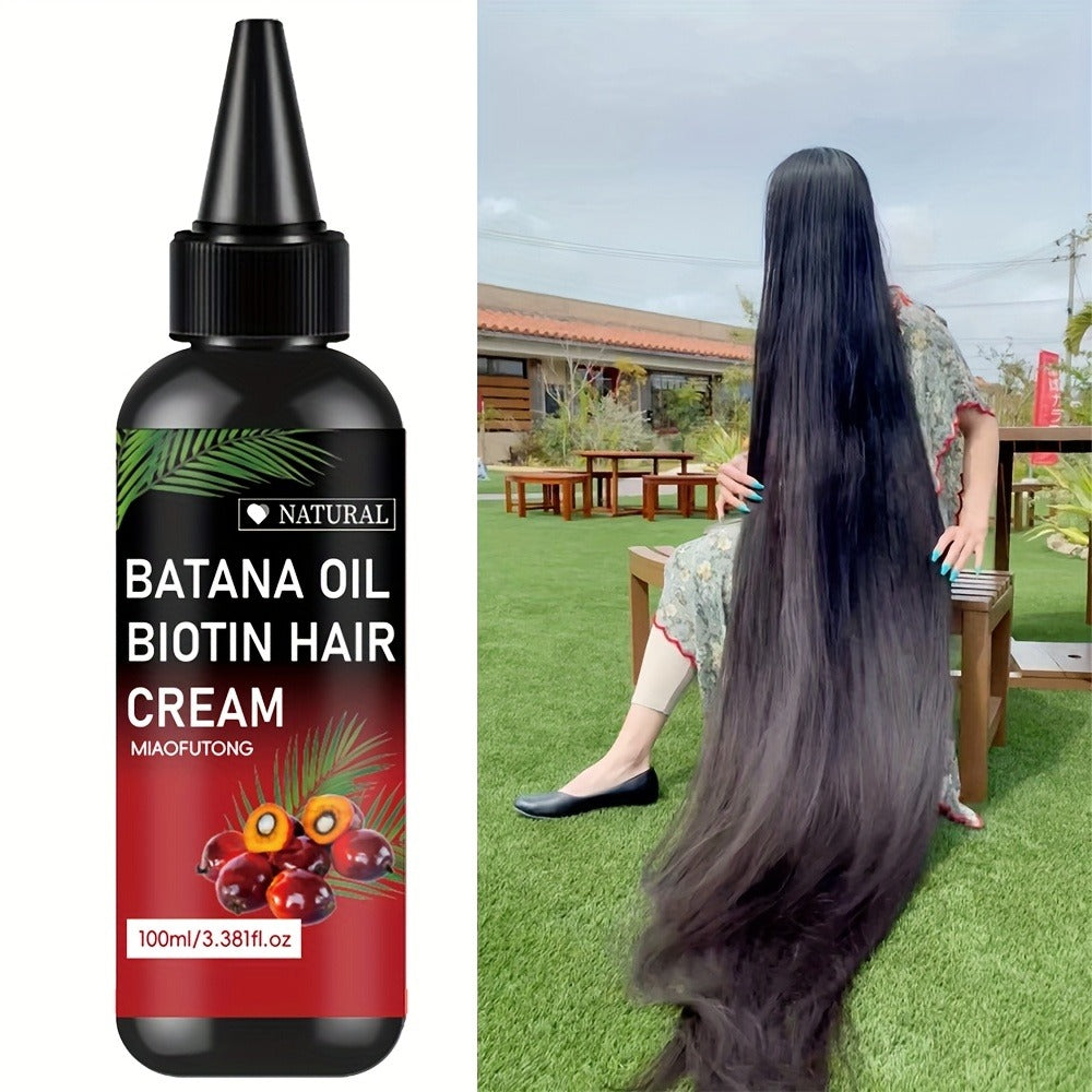 Batana Oil for Hair Growth with Rosemary & Biotin 100ml | Strengthening Scalp Treatment Oil | Prevents Breakage & Split Ends | For All Hair Types Women & Men 3.38oz - product image 3