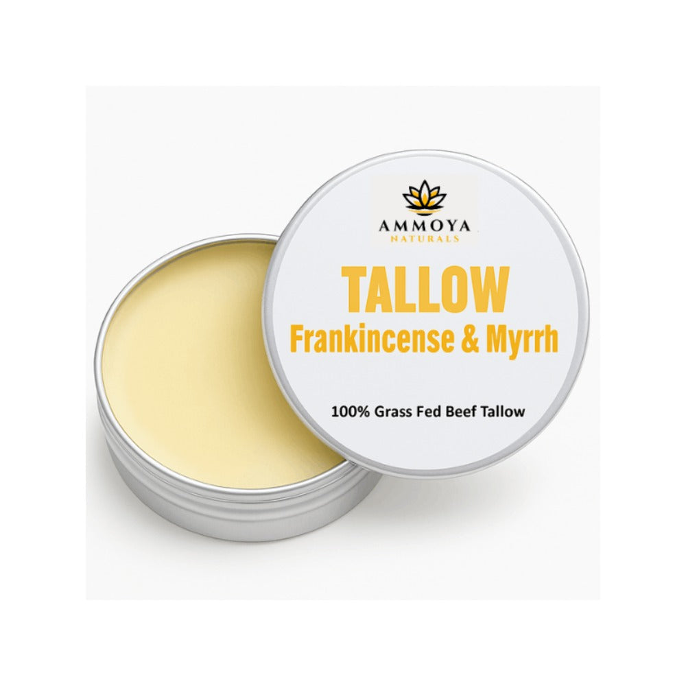 Tallow Balm Grass-Fed Natural Moisturizer for Dry Skin — Deep Hydrating Handcrafted Body Balm 3 Scents Chamomile Rose Honey Frankincense Myrrh, Nourishing Skin Balm for Women Men - product image 7