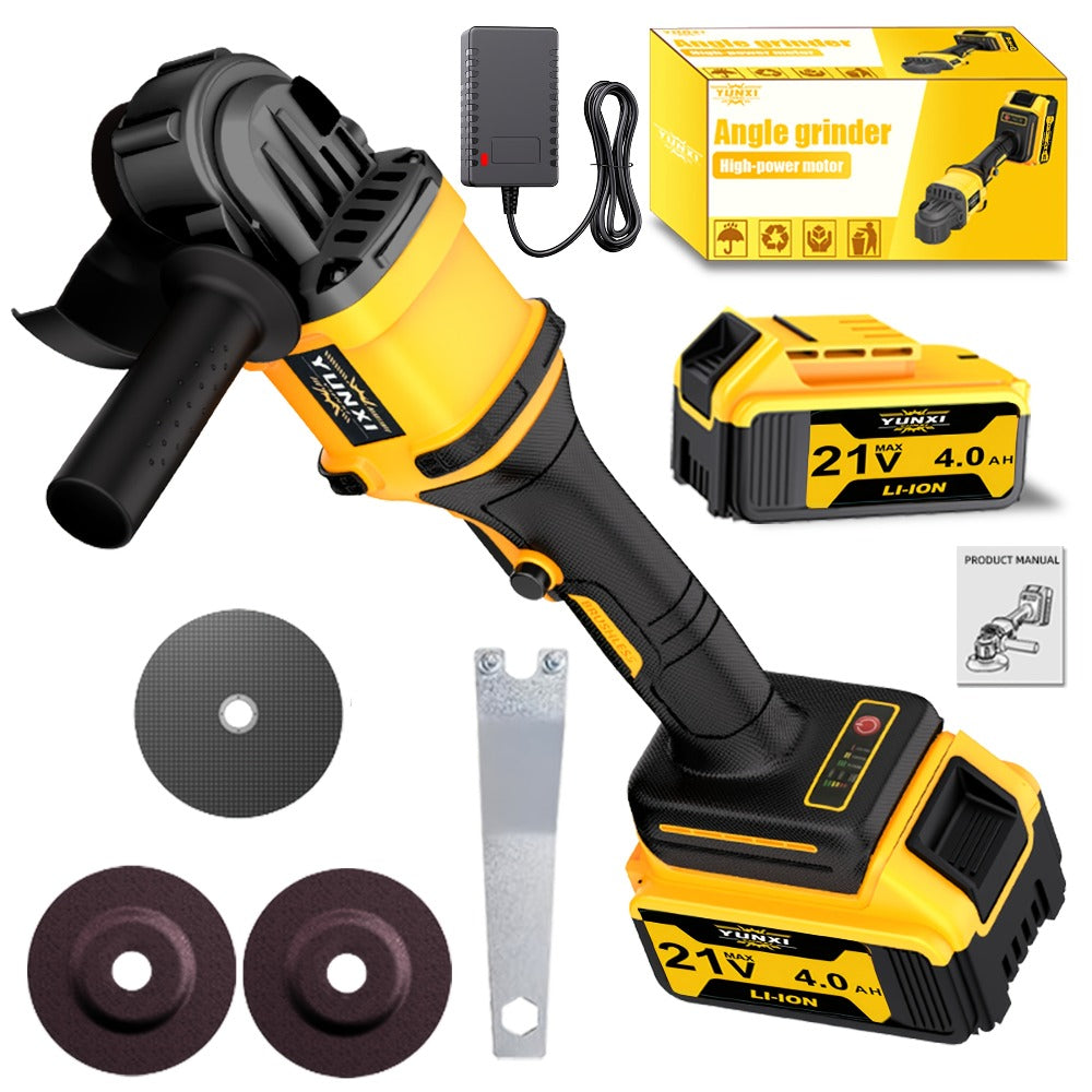 Rechargeable Angle Grinder Cordless Lithium Battery Polishing Rust Removal Tool Lightweight Handheld Grinder for Men Women - product image 2
