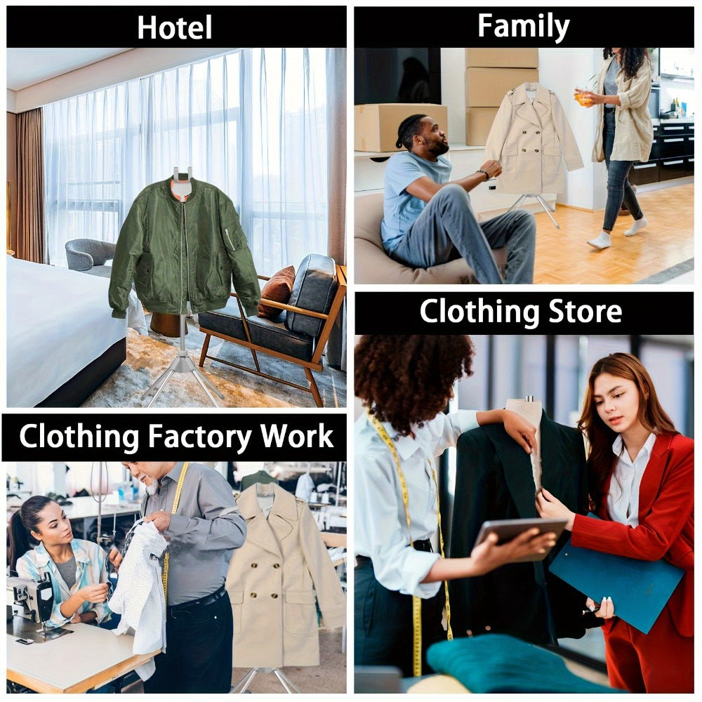 Clothes Drying Rack Foldable Height Adjustable Telescopic Ironing Rack, Aluminum Alloy Garment Rack with 360° Rotating Arm, Multi-Layer Hanging Drying Stand, Space-Saving Laundry R - product image 21