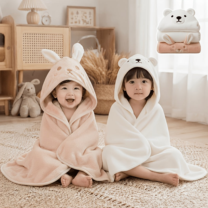 Large Jumbo Baby Towels & Swaddles Suitable for Newborns, Infants, Toddlers - Dual-Purpose Soft Absorbent Towels with Print, /Grey///, Hand Wash Care for Boys - product image 8
