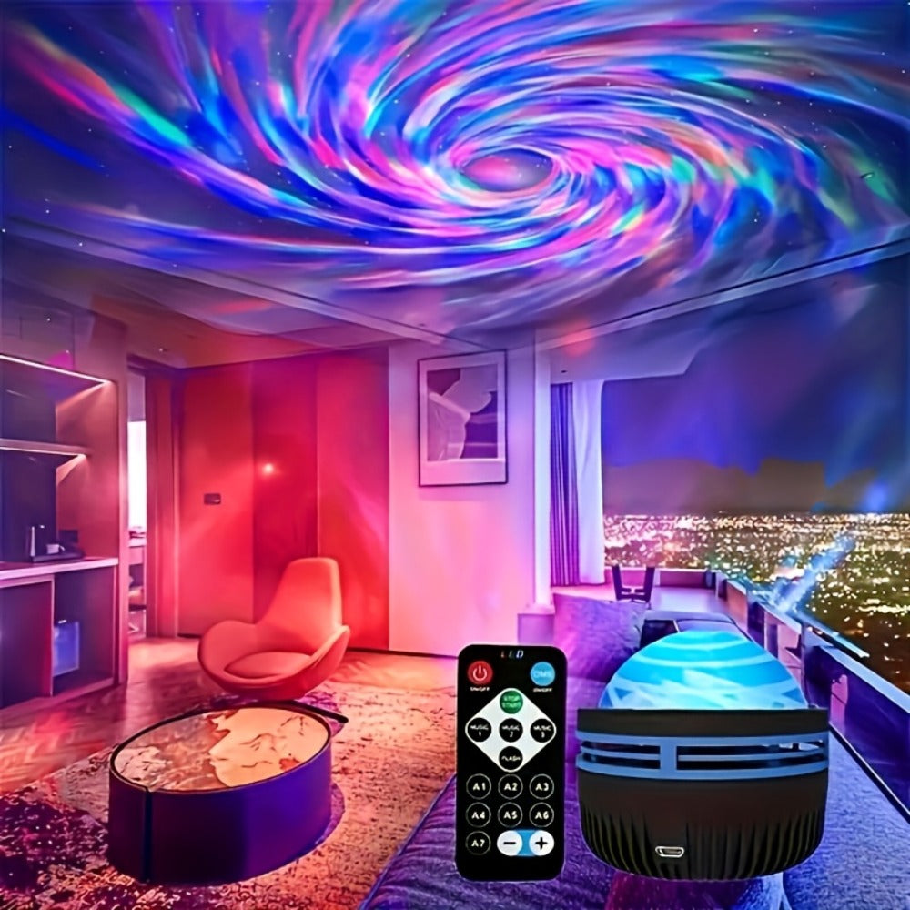 Star Projector Galaxy Night Light with Remote – Aurora Borealis LED Starry Sky Projector, 7 Lighting Effects for Bedroom, Camping, Wedding, Holiday Party & Home Decoration - product image 3