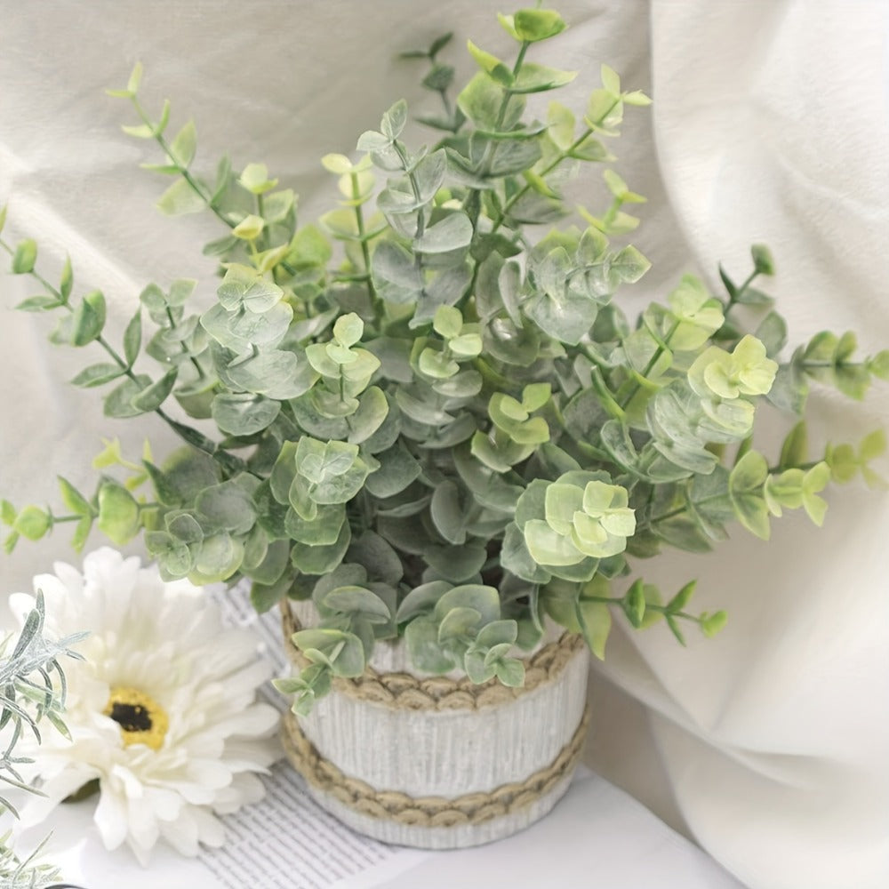 Fake Plants Artificial Plants Indoor 4-Pack Small Potted Greenery in Paper Pulp Pots | Faux Plants for Shelf Desk Home Office Farmhouse Bathroom Decor | Low-Maintenance Artificial  - product image 5