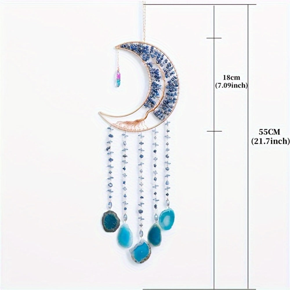 Dreamcatcher Moon Suncatcher Wall Hanging – Handmade Boho Wind Chime Pendant for Indoor Outdoor Garden, Courtyard & Party Decor – Christmas & Birthday Gift - product image 21