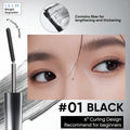 3D Curling Mascara Waterproof Volumizing Lengthening Smudge-Proof Nourishing Eyelash Wand Long-Lasting Black Brown Korean Makeup Style for All Eye Types Women - product image 32