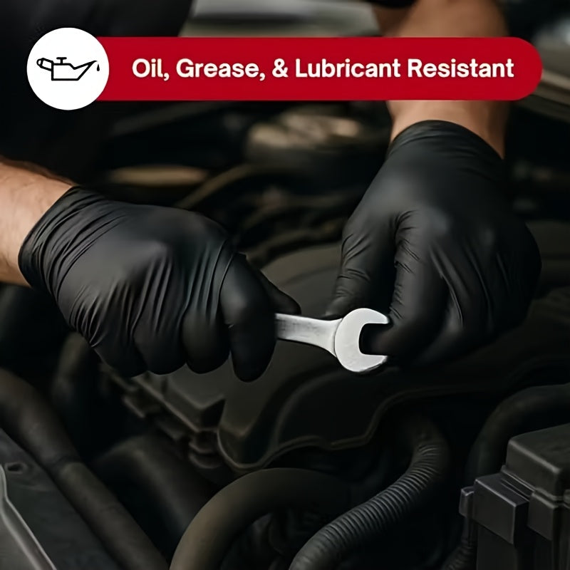 200pcs, Black Nitrile Disposable Gloves, High-Density, Flexible Fit, Chemical Resistant, Industrial-grade Latex-free, Specially Designed For Maintenance Teams - product image 10