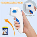 Gentle Hair Removal with Sturdy Stainless Steel Teeth, Comfortable Non-Slip Handle, Reduces Shedding for All Coat Types – Pet Brush 2-in-1 Deshedding - product image