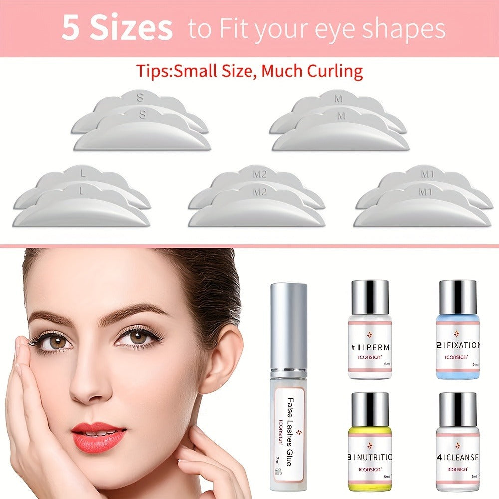 Lash Lift Kit Professional Eyelash Perm & Curl System ICONSIGN Calia Perm Technique 6-8 Weeks Long-Lasting Natural Lash Lifting DIY Home & Salon Use Beginner Friendly Complete Set - product image 7