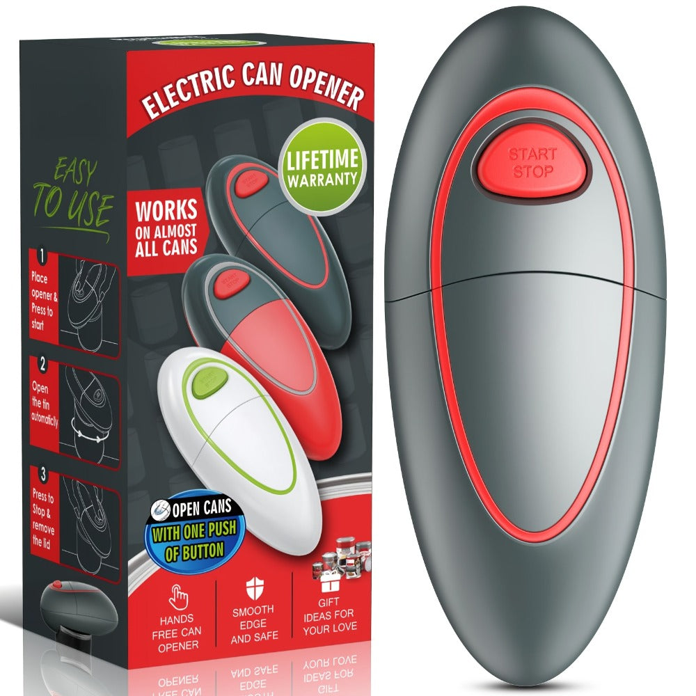 Electric Can Opener One-Touch Automatic – Smooth Edge Battery Operated Handheld Opener for All Can Sizes, Best Kitchen Gadget for Seniors, Arthritis & Weak Hands, Great Gift Idea - product image 5