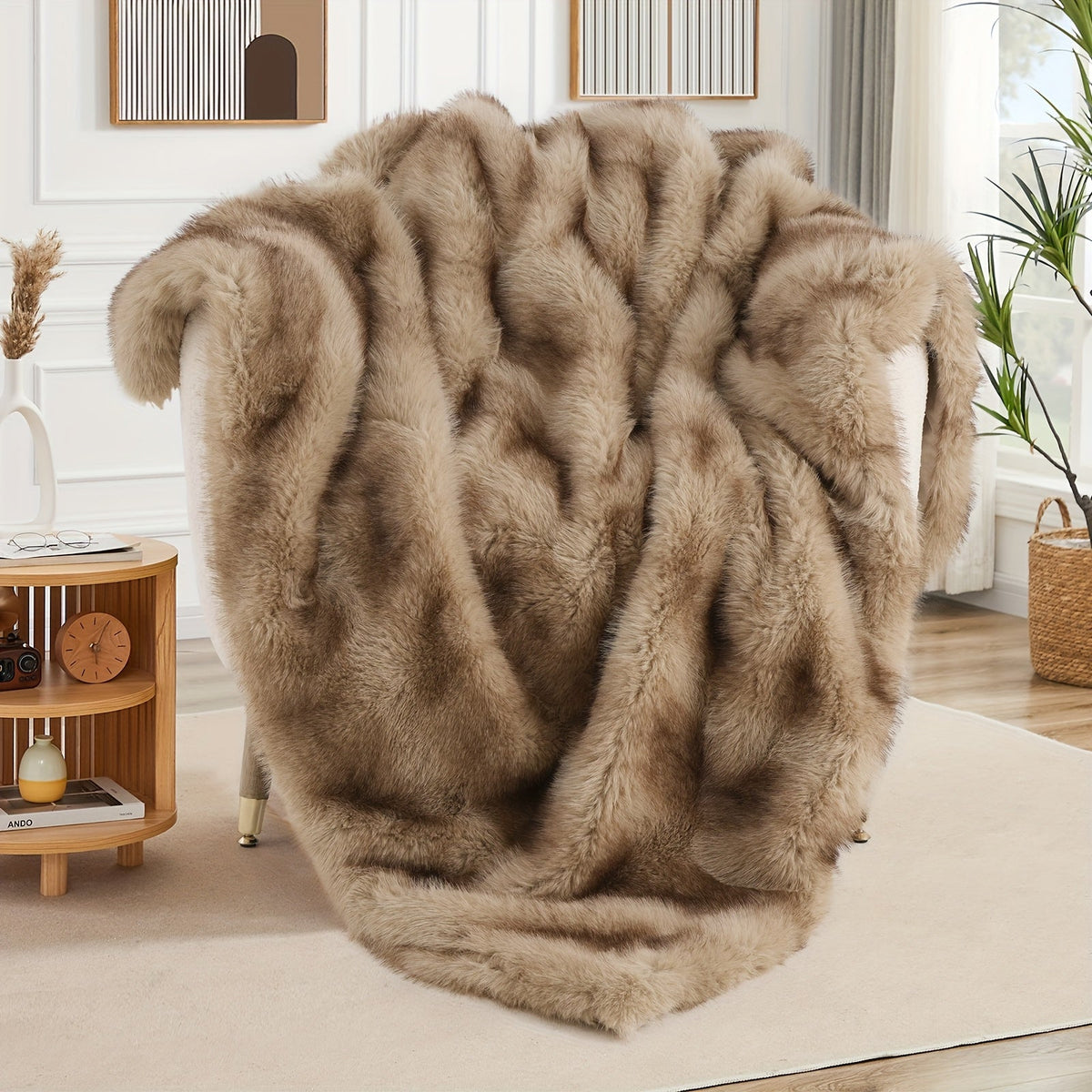Super Soft Reversible Plush Mink Blanket for Bed Couch Sofa, Oversized Heavy Weight Cozy Blanket, Leopard Animal Print & Solid Colors, Throw & Twin Size | Faux Fur Throw Blanket 1060GSM Luxury