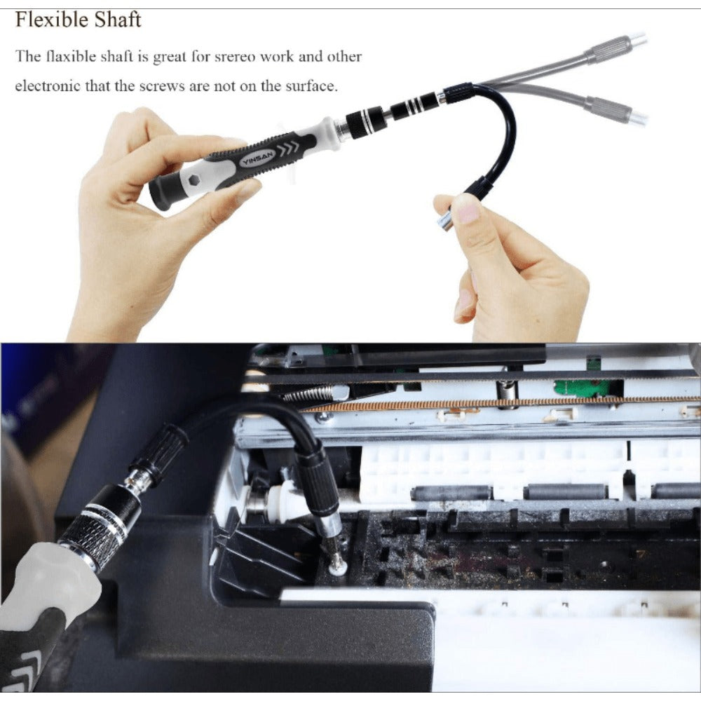 Precision Screwdriver Bit Set 30/51/55-in-1 with Case, Mini Magnetic Repair Tool Kit for iPhone, Laptop, PC, Watch, Glasses & Electronics, Multi-Size Phillips Torx Hex Slotted Scre - product image 6