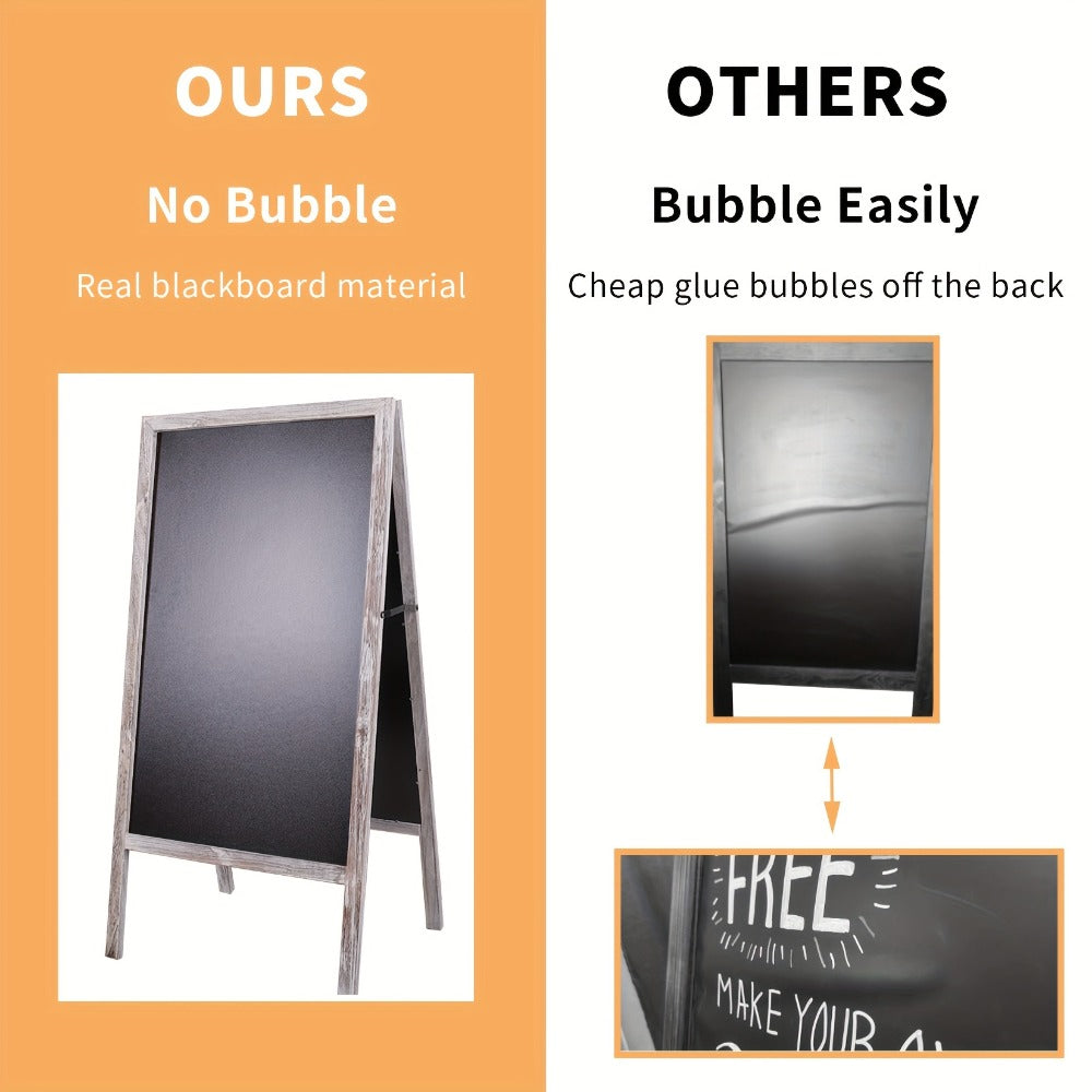 A-Frame Chalkboard Sign Double Sided Magnetic Wooden Standing Blackboard Menu Display Board for Restaurant Coffee Shop Bar Sidewalk Sandwich Board 39x20 Inch - product image 12