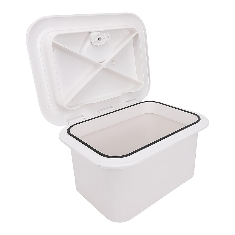 Waterproof Marine Storage Box | Sealed Lid Embedded Storage Container for Bait, Fishing Gear & Tools | ABS Flush Mount Boat Console Organizer 14.76” x 10.63” x - product image 2