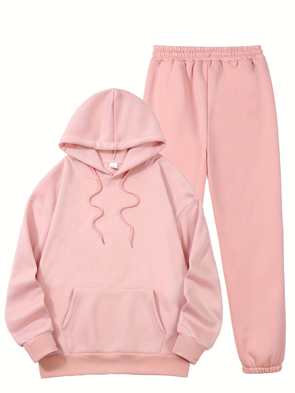 Women's Fleece-Lined Hoodie & Printed Sweatpants Set , Machine Washable, Pocket Detail, Comfortable Warm - product image 11