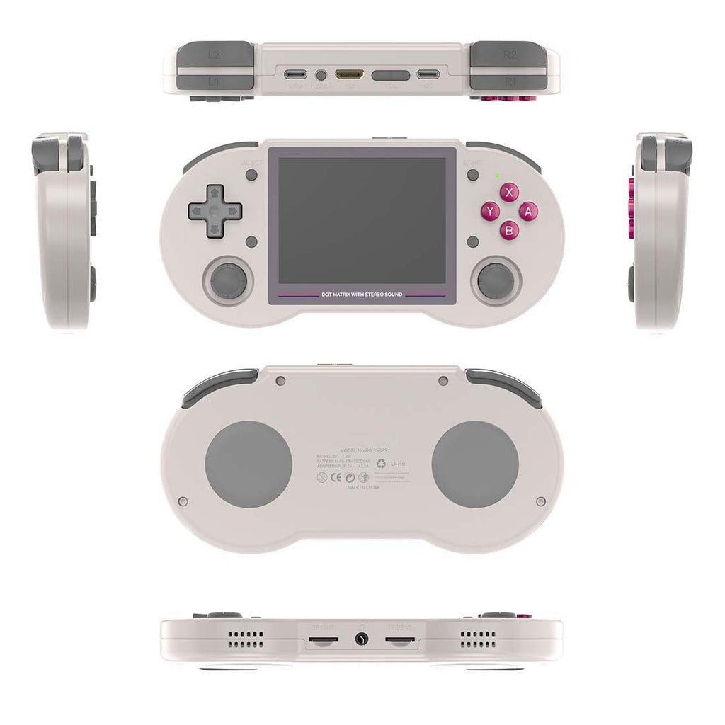 Anbernic RG353PS Handheld Game Console Linux RK3566 3.5-Inch 4:3 IPS HDMI Retro Emulator 3500mAh Plug and Play Wi-Fi Bluetooth for Everyday Use