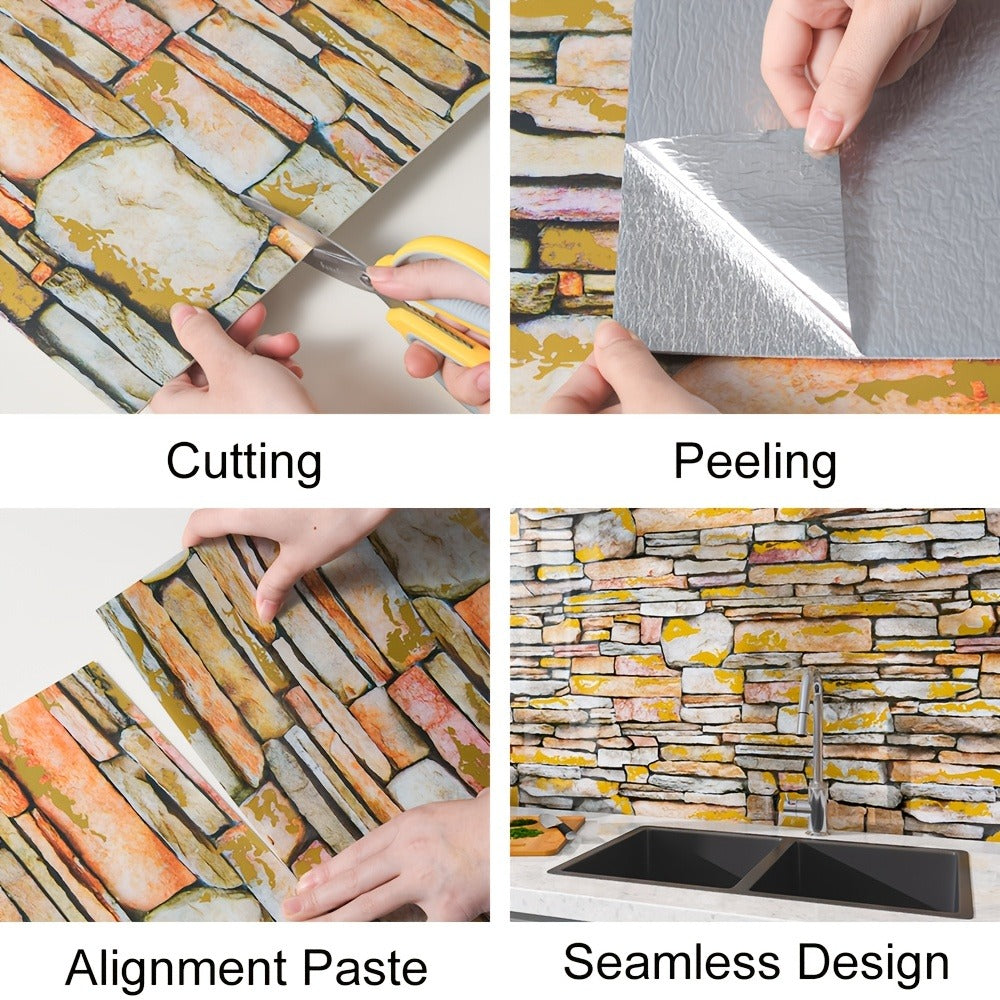 Marble Floor & Wall Decals 40-Pack Self-Adhesive Waterproof Removable Vinyl Sheets – Luxury Marble Pattern Tile Stickers for Bathroom, Kitchen & Living Room - product image 11
