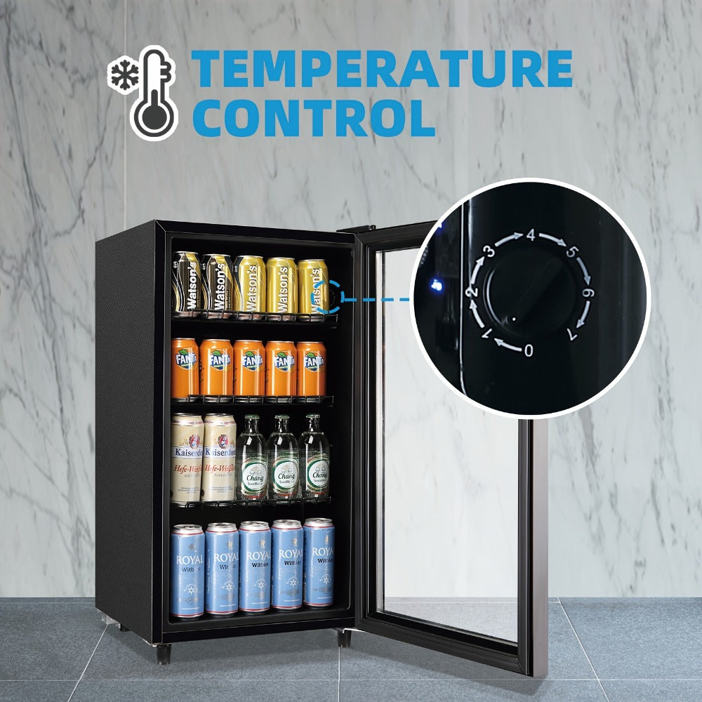 Beverage Refrigerator with Glass Door – Mini Fridge 2.0/3.5/4.0 Cu Ft, LED Lights, Adjustable Shelves, R600a Cooling for Beer, Wine & Drinks, Home, Office & Bar - product image 10
