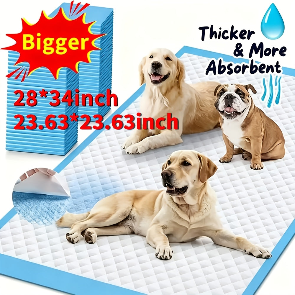 Super Absorbent Dog Pee Pads Buy More Save More – Thickened Leak-Proof Training Pads for Medium & Large Dogs – 80-Count 23x23" or 100-Count 28x34" – Fast - product image