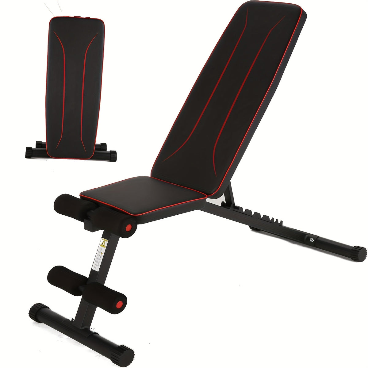Adjustable Weight Bench Set – 3-Second Fast Fold, Full Body Strength Training for Press, Curl & Squat Exercises – Collapsible Home Gym Workout Bench with Squat Rack, Leg Developer & Preacher Curl Pad