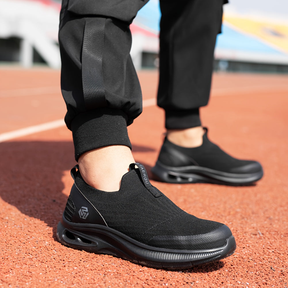 Men's Lightweight Slip-On Steel Toe Work Shoes - Comfortable Sneakers, Puncture-Resistant Loafers, Work Shoes for Men, Available in Black/Grey/Blue, Sizes US - product image 4