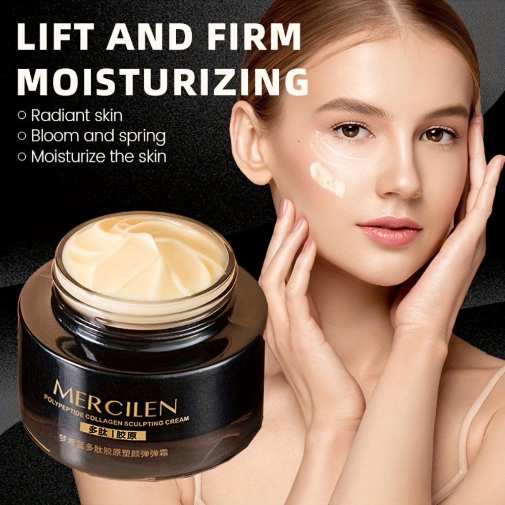 Hyaluronic Acid Collagen Face Cream with Squalane & Glycerin — Alcohol-Free Hydrating Firming Moisturizer for Normal to Sensitive Skin Unisex Daily Skincare - product image 2