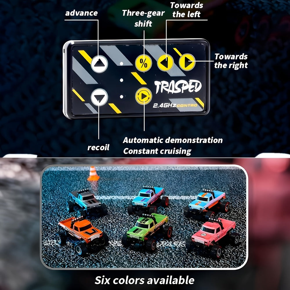 Mini RC Car 1/64 Scale High-Speed Off-Road Monster Truck | 2.4GHz Alloy Die-Cast Remote Control Car with Shock Absorber, All-Terrain Climbing RC Toy Gift for - product image 14