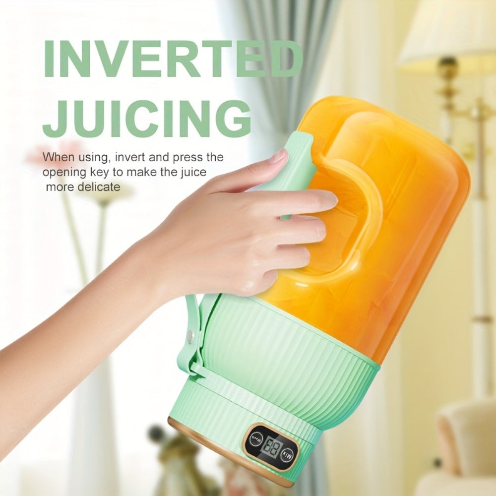 Portable Blender Personal Juicer Cup - Upgraded 10-Blade USB Rechargeable Smoothie Blender for Fruits, Vegetables & Milkshakes, Large Capacity, Digital Display, Travel Cover, Sport - product image 8
