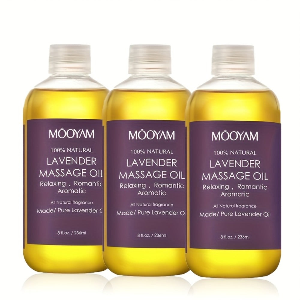 Body Massage Oil with Lavender, Nut Oil & Grapefruit - Deeply Moisturizing Aromatherapy Oil for Dry Skin, Relaxation & Nourishment, Lightweight Non-Greasy Formula for Women & Men - product image 5