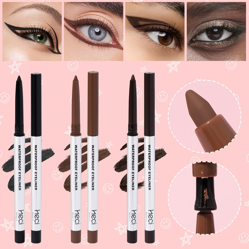 3-Piece Matte Gel Eyeliner Pen Set Waterproof Long-Lasting Smudge-Proof Precision Eye Makeup — Quick-Dry Creamy Formula for Sensitive Mature Skin Beginner Friendly Deep Medium Blac - product image 5