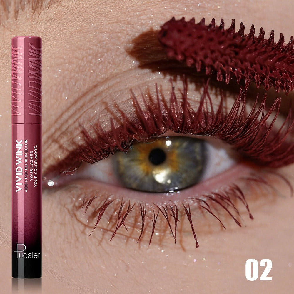 5-Shade Waterproof Colored Mascara for Women — Smudge-Proof Clump-Free Long-Lasting Vivid Formula, Bold Eye Makeup for Stage Cosplay Festival Everyday Wear, Blue Green Pink Purple  - product image 5