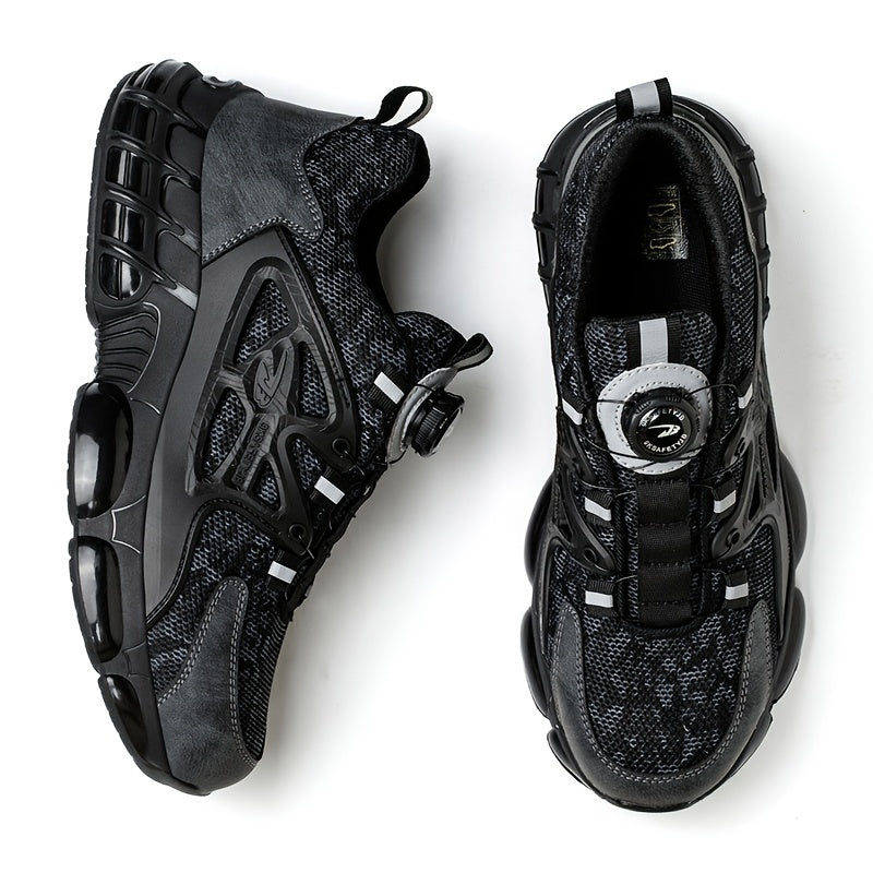 Button Elastic Lace-up Loafer Anti-smash and Anti-stabbing Work Shoes - product image 3
