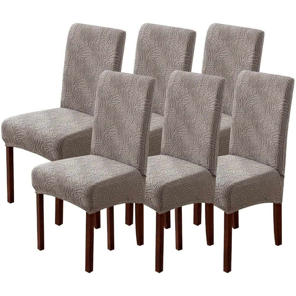 Dining Chair Covers Stretch Jacquard Slipcovers Removable Washable Chair Protector for Kitchen Hotel Restaurant Set of 4 or 6 - product image 17