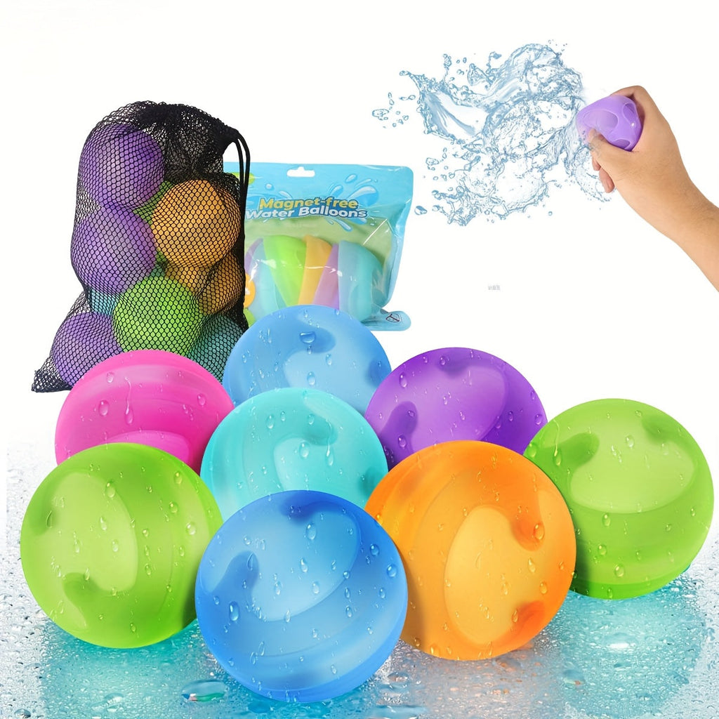 No Magnets Quick-Fill Leak-Proof Splash Balls, Eco-Friendly Outdoor Summer Toy for Pool Party Backyard Water Fight Games – Reusable Silicone Water Balloons - product image 8