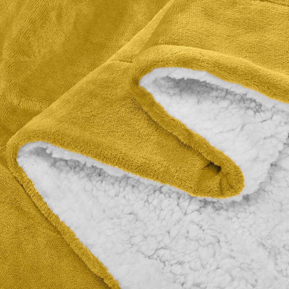 480GSM Sherpa Fleece Blanket – Double-Sided Heavy Warm Throw for Couch, Bed & Travel, Reversible All Season, 13 Colors, 3 Sizes - product image 31