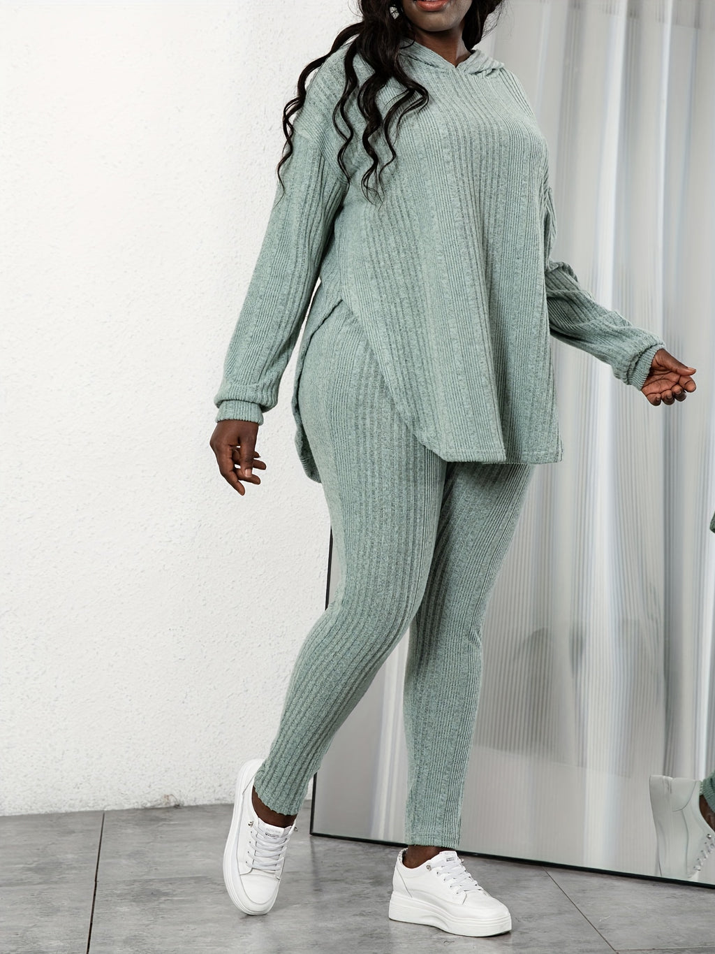 For plus Size - New Autumn Collection for Plus-Size Women's Casual Two-Piece Set, Stylish and Loose-Fitting