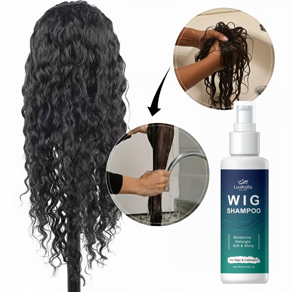 Synthetic Hair Shampoo 2-in-1 Deep Cleansing Revitalizing Moisturizing Detangling | Soak & Rinse Formula for Wigs Hair Extensions Braids | 2-Pack Value Set - product image 6